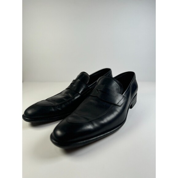 To Boot New York Shoes Mens Black Leather Penny Loafer Slip On Formal Italy 10 main image 8